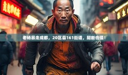 老杨暴走成都，20区县161街道，腿断也值！