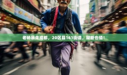老杨暴走成都，20区县161街道，腿断也值！