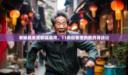 老杨暴走成都猛追湾，11条街巷里的政府寻访记