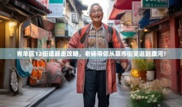 青羊区12街道暴走攻略，老杨带你从草市街笑逛到康河！
