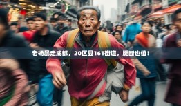 老杨暴走成都，20区县161街道，腿断也值！