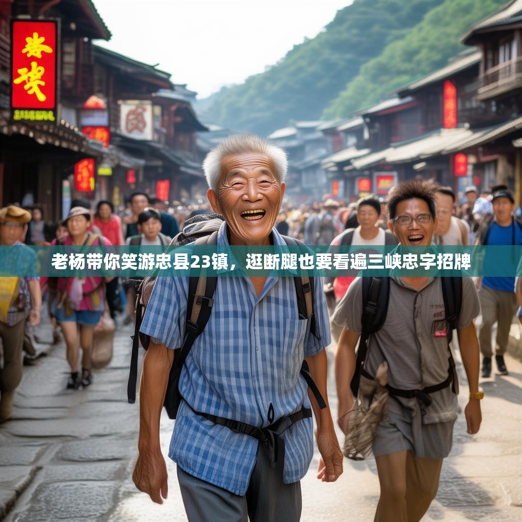 老杨带你笑游忠县23镇，逛断腿也要看遍三峡忠字招牌